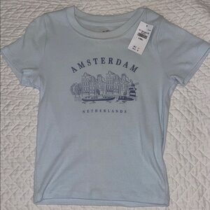 Hollister Light Blue Amsterdam Tee